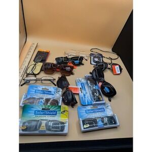 Lot of 13 ICU Eyewear Sunglasses/Reading Glasses/Polarized Clip Ons/Retainer NEW